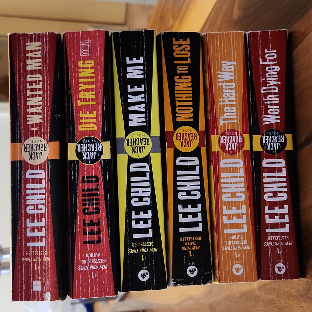 Jack Reacher Book Set - Red, Black, Yellow Covers